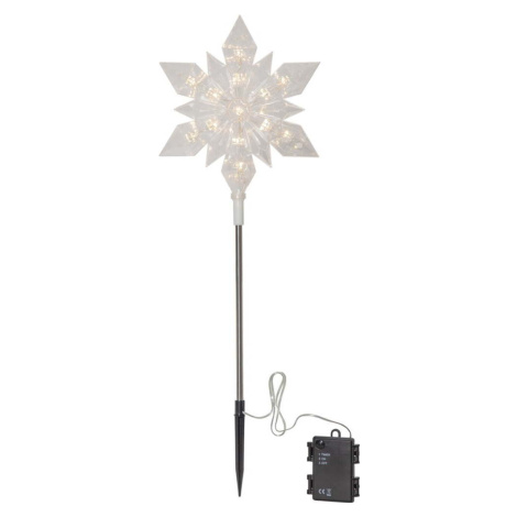Černá venkovní světelná dekorace s vánočním motivem Flocke – Star Trading
