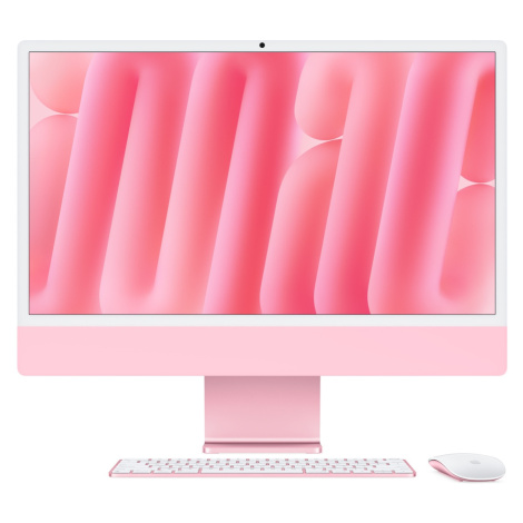 iMac 24“ 4.5K displej, Apple M4 10jádrové CPU, 10jádrové GPU, 16GB, 512GB SSD, CZ - růžový