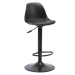 Barová židle DOBBY — černá ekokůže/kov