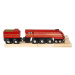 Bigjigs Rail replika lokomotivy Duchess of Hamilton + 3 koleje