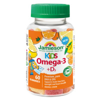 JAMIESON Omega-3 Kids Gummies žvýkací pektinové pastilky pro děti 60 pas.