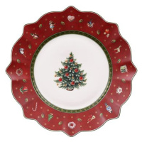 Villeroy & Boch Vánoční dezertní talíř Toy's delight, červený