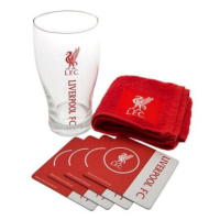 FOREVER COLLECTIBLES Liverpool FC: Wordmark - sklenice s podtácky a ručníkem