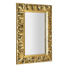 Sapho ZEEGRAS zrcadlo ve vyřezávaném rámu 70x100cm, zlatá