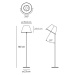 Artemide Artemide Choose stojací lampa pergamen/antracit