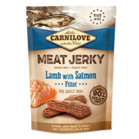 Pochoutka Carnilove Jerky jehně a losos, plátky 100g