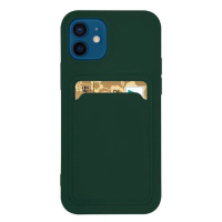 Silikonové pouzdro s kapsou na Xiaomi Redmi NOTE 9 dark green