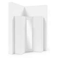 Rohová skříň AMI 40 se zrcadlem Bílá