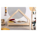 Domečková dětská postel z borovicového dřeva Adeko Loca Elin, 100 x 170 cm