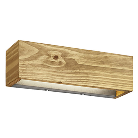 Venkovské nástěnné svítidlo dřevěné 39 cm včetně LED stmívatelné - Linc TRIO