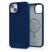 NJORD Suede MagSafe kryt iPhone 15 Plus modrý