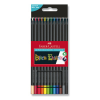 Pastelky Faber-Castell Black Edition - 12 barev