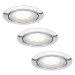 Paulmann Paulmann 99814 - SADA 3x LED podhledové svítidlo MICRO LINE LED/1W/230V/12V