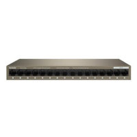 Tenda TEG1016M 16x Gigabit Desktop Ethernet Switch, VLAN, MAC 8K, Fanless