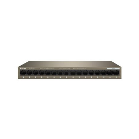 Tenda TEG1016M 16x Gigabit Desktop Ethernet Switch, VLAN, MAC 8K, Fanless