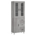 vidaXL Skříň highboard šedá sonoma 69,5 x 34 x 180 cm kompozitní dřevo