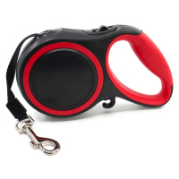 Vsepropejska Lead samonavíjecí vodítko pro psa | 5 m Barva: Černo-červená, Délka vodítka: 5 m