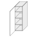 ArtExt Kuchyňská skříňka horní vysoká BONN | W4 30 Barva korpusu: Grey