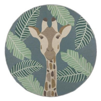 Kusový koberec Dauntless Eric Giraffe Blue 160 × 160 o cm