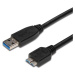 PREMIUMCORD Kabel USB 3.0 A - Micro B 0, 5m, propojovací (M/M)