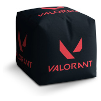 Sablio Taburet Cube VALORANT Black: 40x40x40 cm