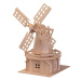 Woodcraft construction kit Woodcraft Dřevěné 3D puzzle větrný mlýn