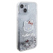 Hello Kitty silikonový obal na iPhone 15 6.1" Liquid Glitter Electroplating Head Logo