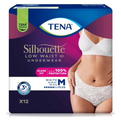 TENA SILHOUETTE PLUS WHITE M KALHOTKY ABSORPČNÍ NATAHOVACÍ,BOKY 75-100CM,830ML