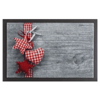 Hanse Home Collection koberce Rohožka dekorace srdce červená 102507 Rozměry koberců: 40x60