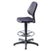 bimos Pracovní otočná židle, s přestavováním výšky plynovým pístem, PU pěna, černá barva, s podl