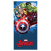 Carbotex Bavlněná froté osuška 70x140 cm - Avengers Blue