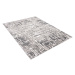 Šedý designový koberec se světlým abstraktním vzorem