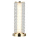Viokef Stolní lampa LED Irma, zlatá barva/čirá barva