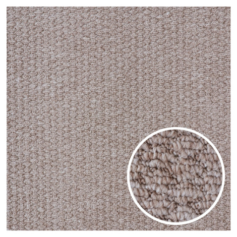 AladinWorld Expres, Metrážový koberec Atlas 31, na míru, šíře 4m, hnědá, filc, chodba / předsíň