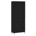 vidaXL Skříň highboard černá 69,5 x 34 x 180 cm kompozitní dřevo