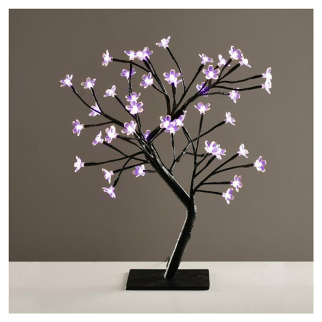 ACA Lighting stromek se silikonovými květy 36 LED 220-240V, fialová, IP20, 45cm, 3m černý kabel 