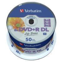 VERBATIM DVD+R dvouvrstvé 8.5GB 8X (50 ks)