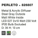 Nova Luce Stylové přisazené stropní svítidlo Perleto - 2 x 10 W, pr. 350 mm, šedá NV 826807