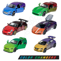 Autíčko měnící barvu se sběratelskou kartičkou Limited Edition 6 Majorette kovové otevíratelné 7