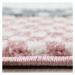 Ayyildiz koberce AKCE: 160x160 (průměr) kruh cm Dětský kusový koberec Kids 570 pink kruh - 160x1