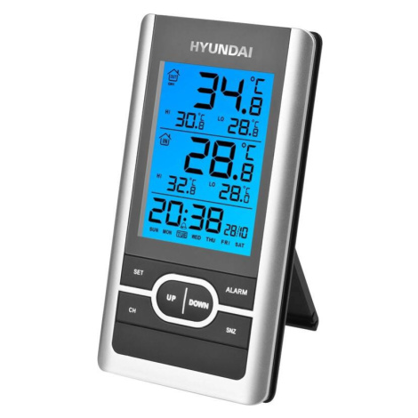 Meteorologická stanice Hyundai WS 1070 / -20 °C +50 °C / LCD displej / dosah 30 m / max. 3 senzo