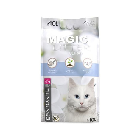 MAGIC PEARLS Kočkolit ML Bentonite Ultra White 10L MAGIC CAT