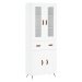 vidaXL Skříň highboard bílá 69,5 x 34 x 180 cm kompozitní dřevo