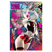 Plakát, Obraz - Batman - Harley Quinn Neon, 61x91.5 cm