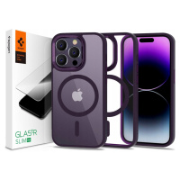 Pouzdro Magsafe Na Iphone 14 Pro Purple +sklo Spigen