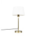 Stolní lampa zlatá / mosaz s odstínem bílá 25 cm nastavitelná - Parte