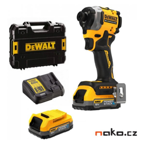 DeWALT DCF850E2T rázový aku utahovák XR POWERSTACK LiIon 18V 2x1,7Ah