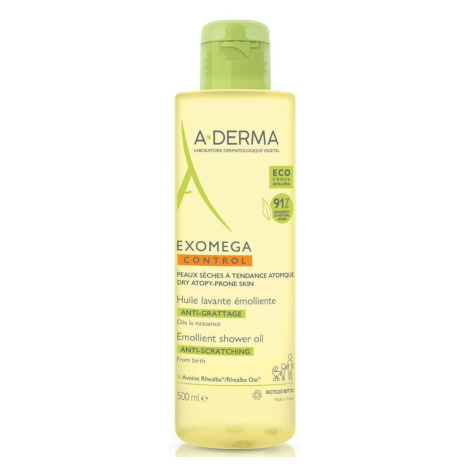 A-Derma Exomega Control Zvláčňující sprchový olej pro suchou kůži se sklonem k atopii 500 ml