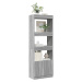 vidaXL Skříň highboard šedá sonoma 63 x 33 x 180 cm kompozitní dřevo