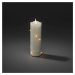 Konstsmide Christmas LED vosková svíčka krémová barva jantarová 15,2 cm